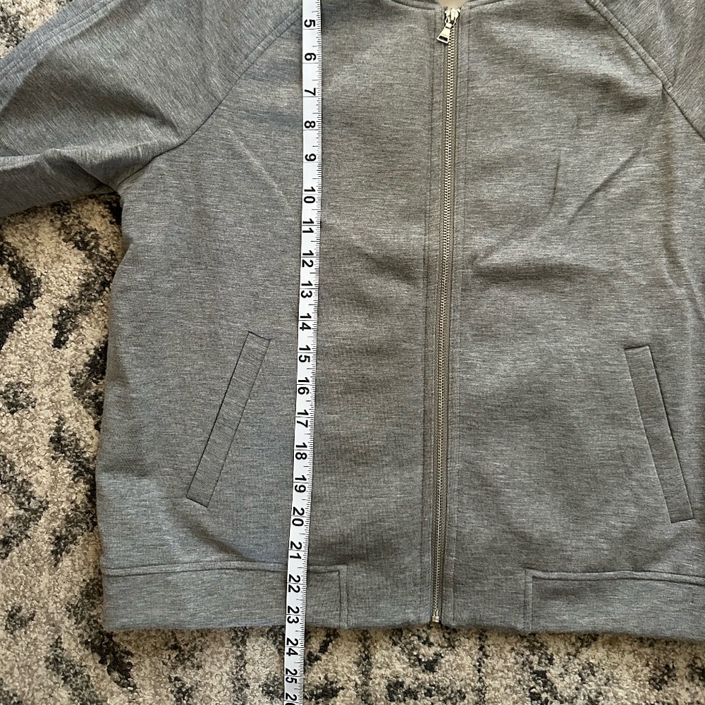 Express Gray Stretch Bomber Jacket - image 4